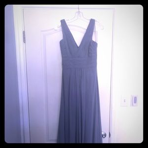 Monique Lhuillier silk gown, Size 6 Long